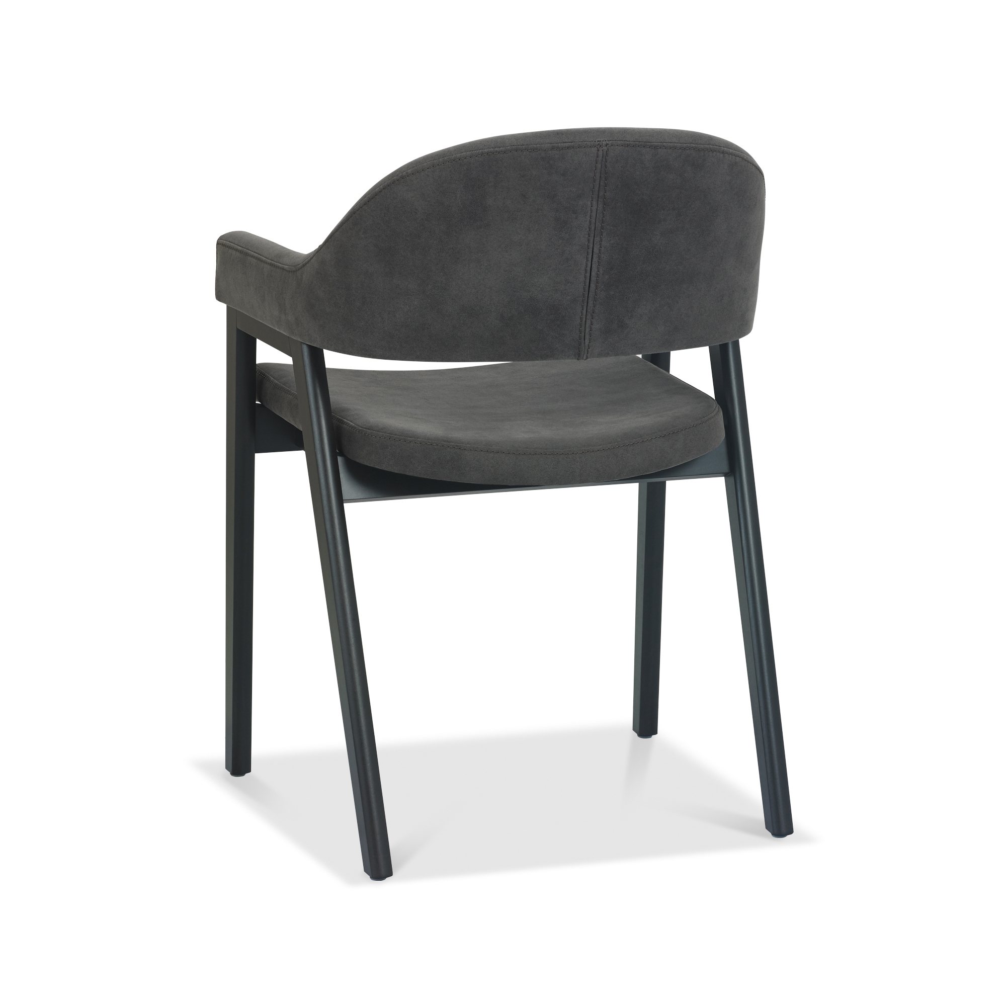 Rosen - Peppercorn Dining Arm Chair in Dark Grey Fabric (Pair)