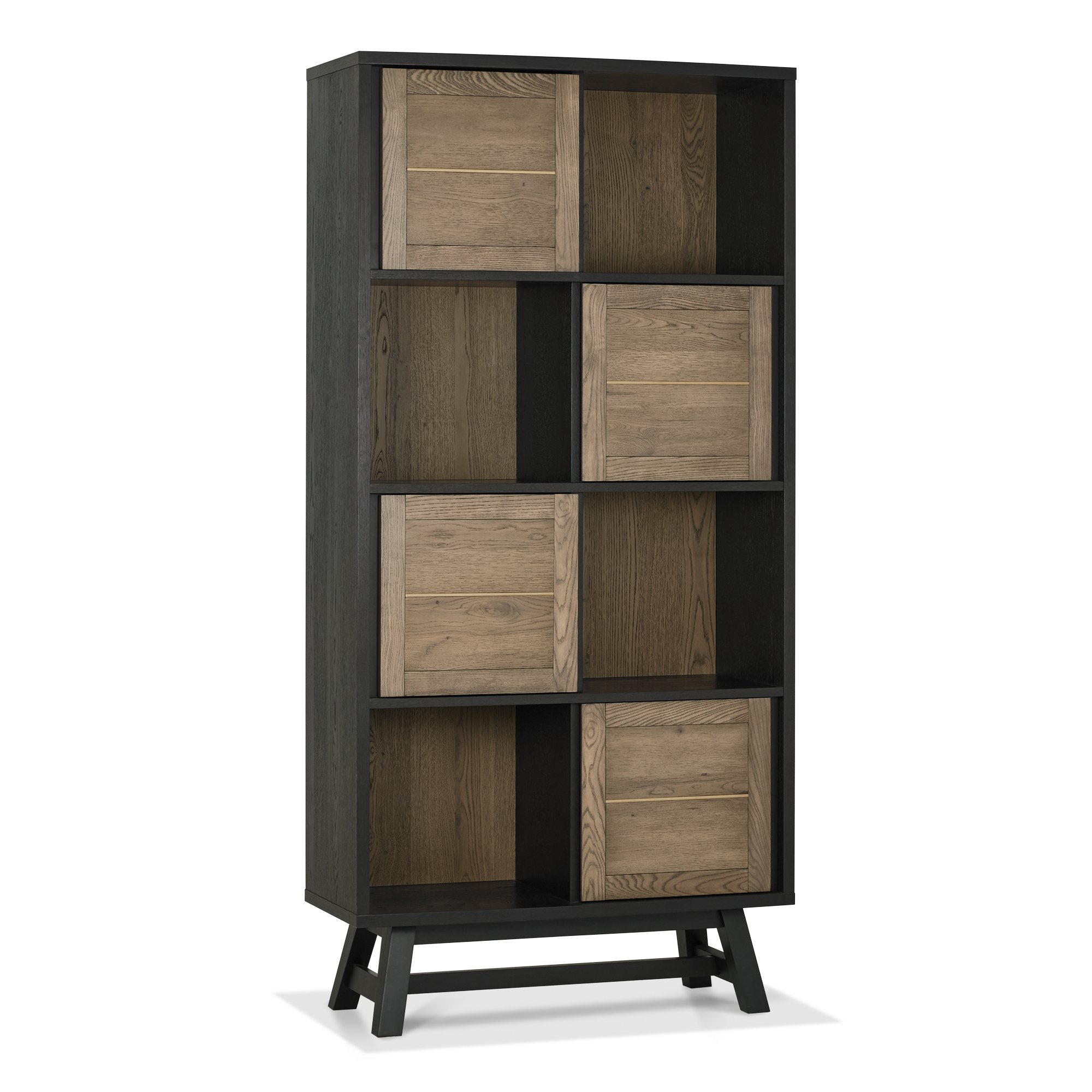 Rosen - Weathered Oak Display Cabinet