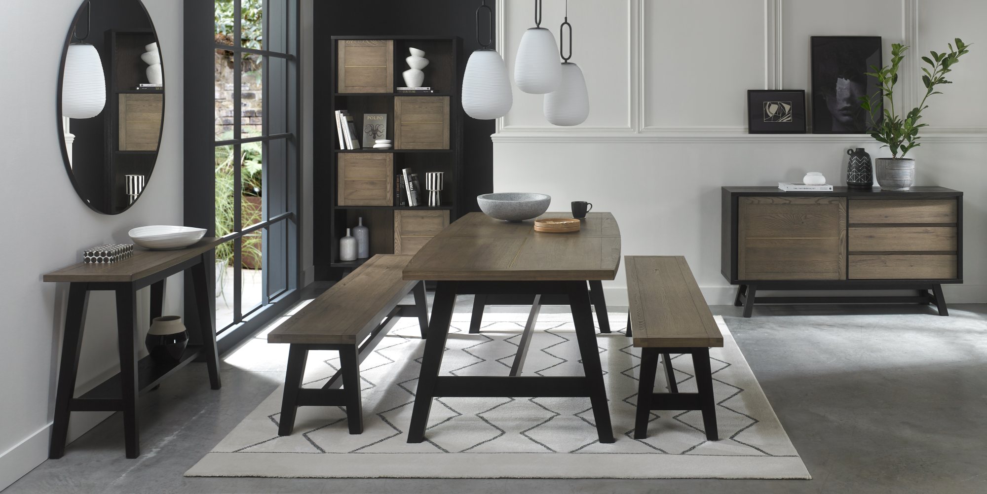 Rosen - Weathered Oak Wide Sideboard