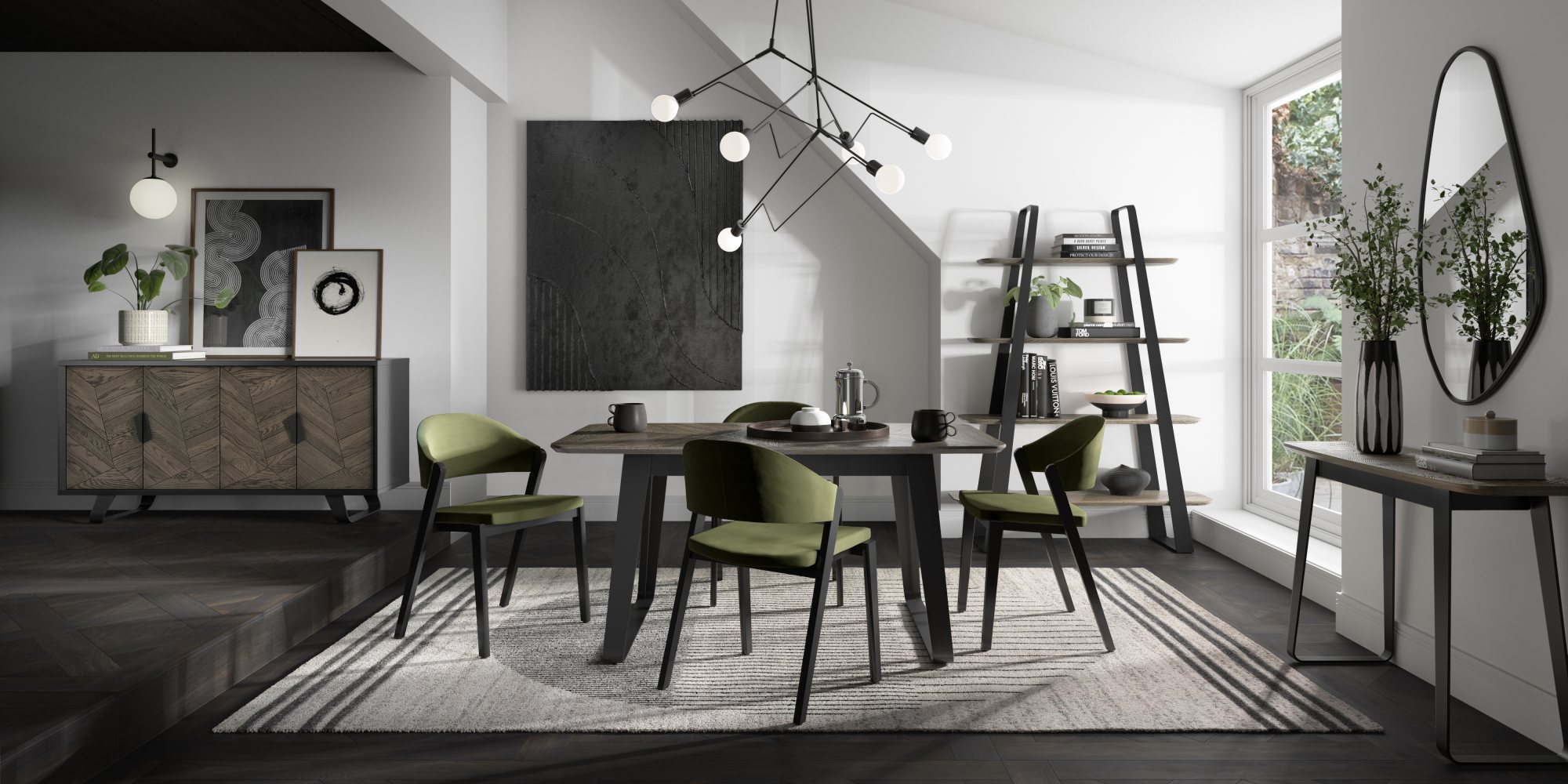 Castello - Weathered Oak Open Display Unit