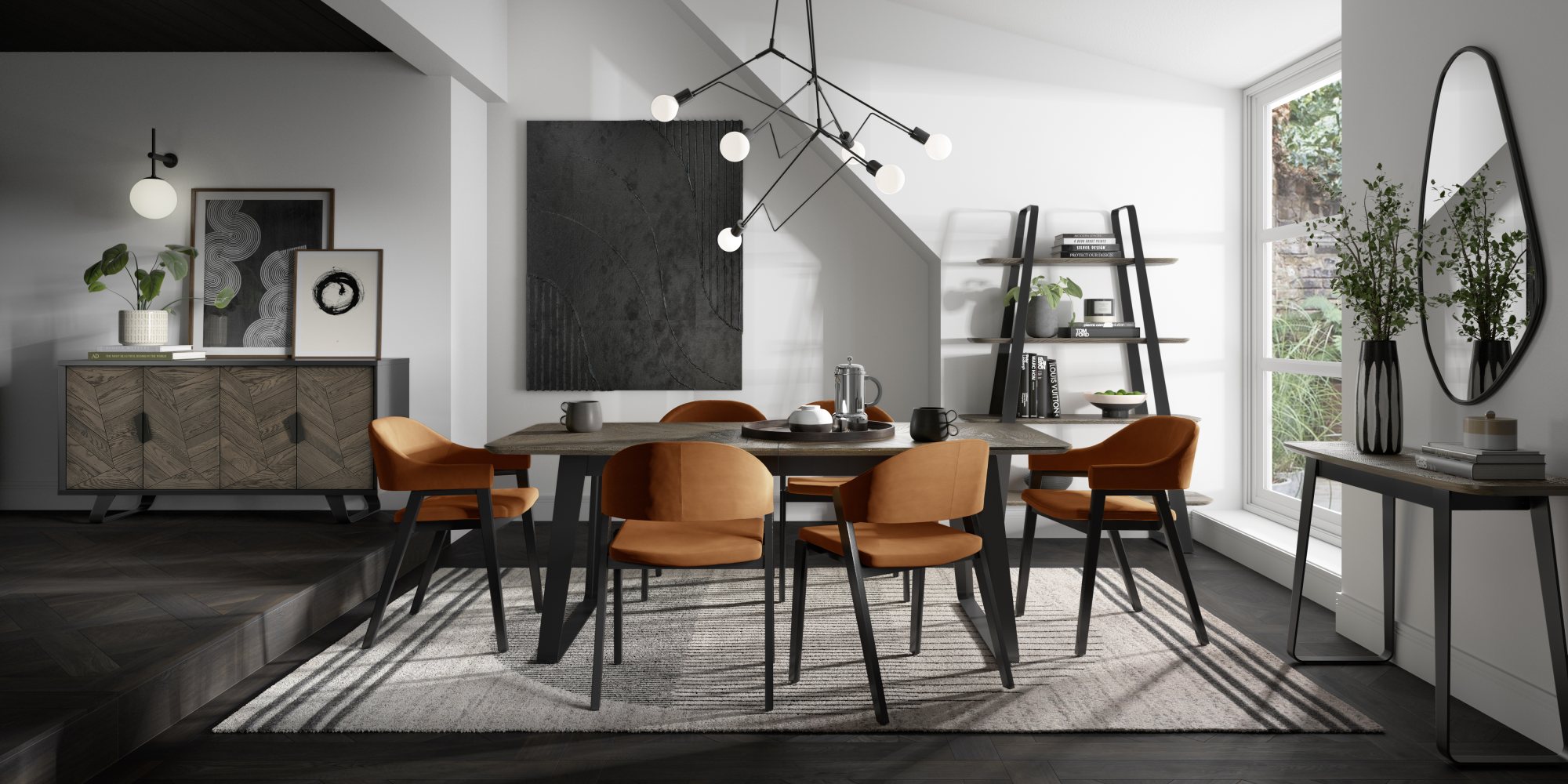 Castello - Weathered Oak Wide Sideboard