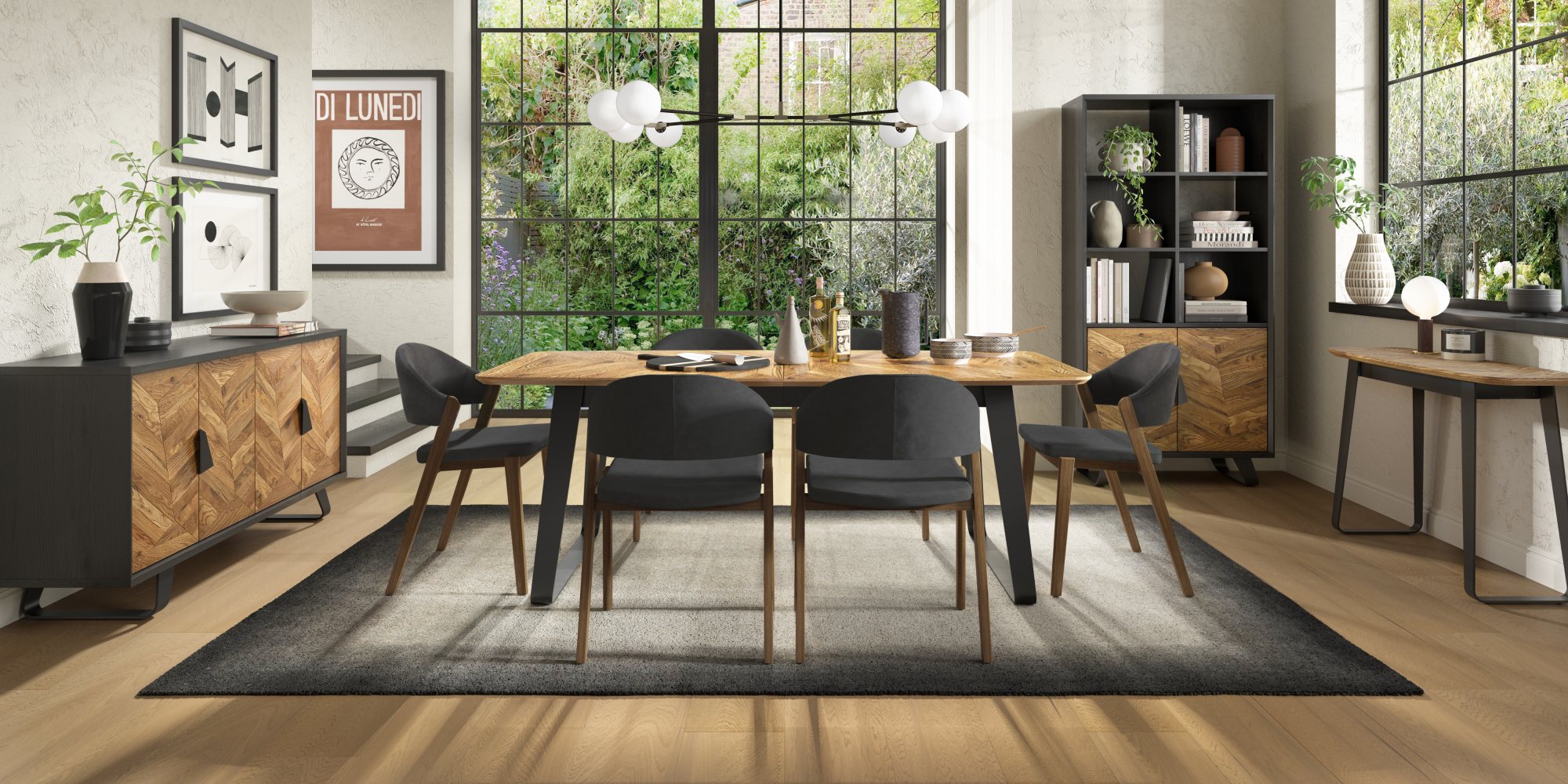 Castello - Rustic Oak 6-8 Seater Extendable Dining Table