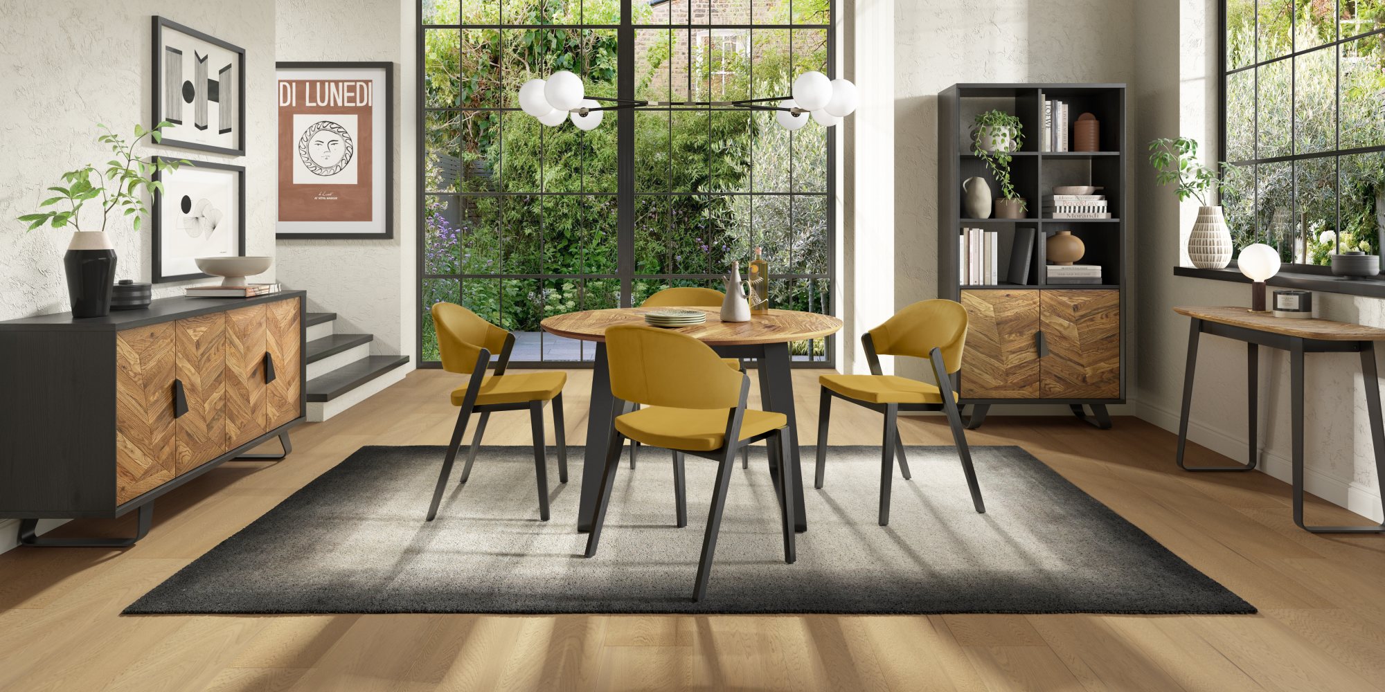 Castello - Rustic Oak Display Cabinet