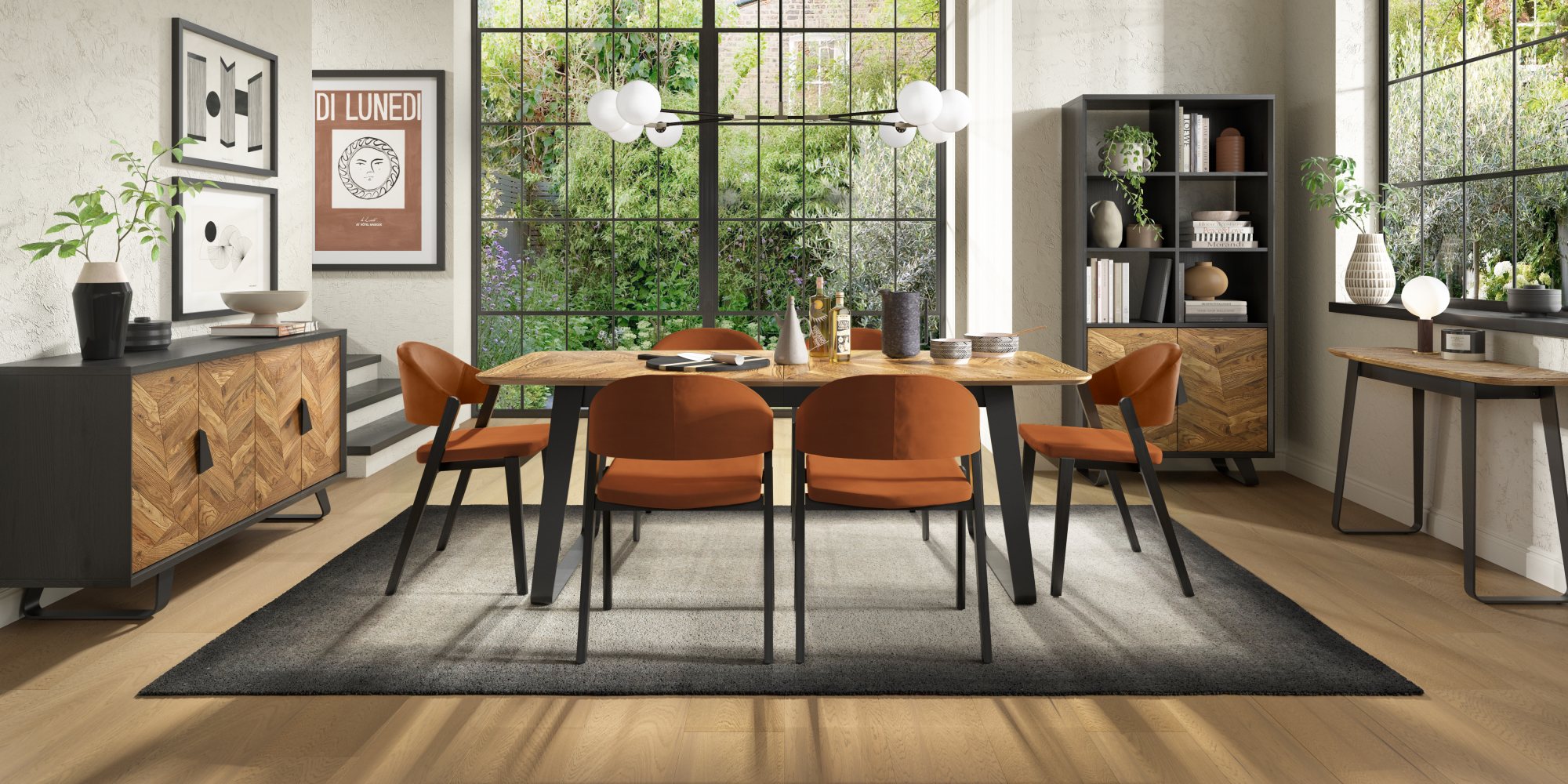 Castello - Rustic Oak Display Cabinet