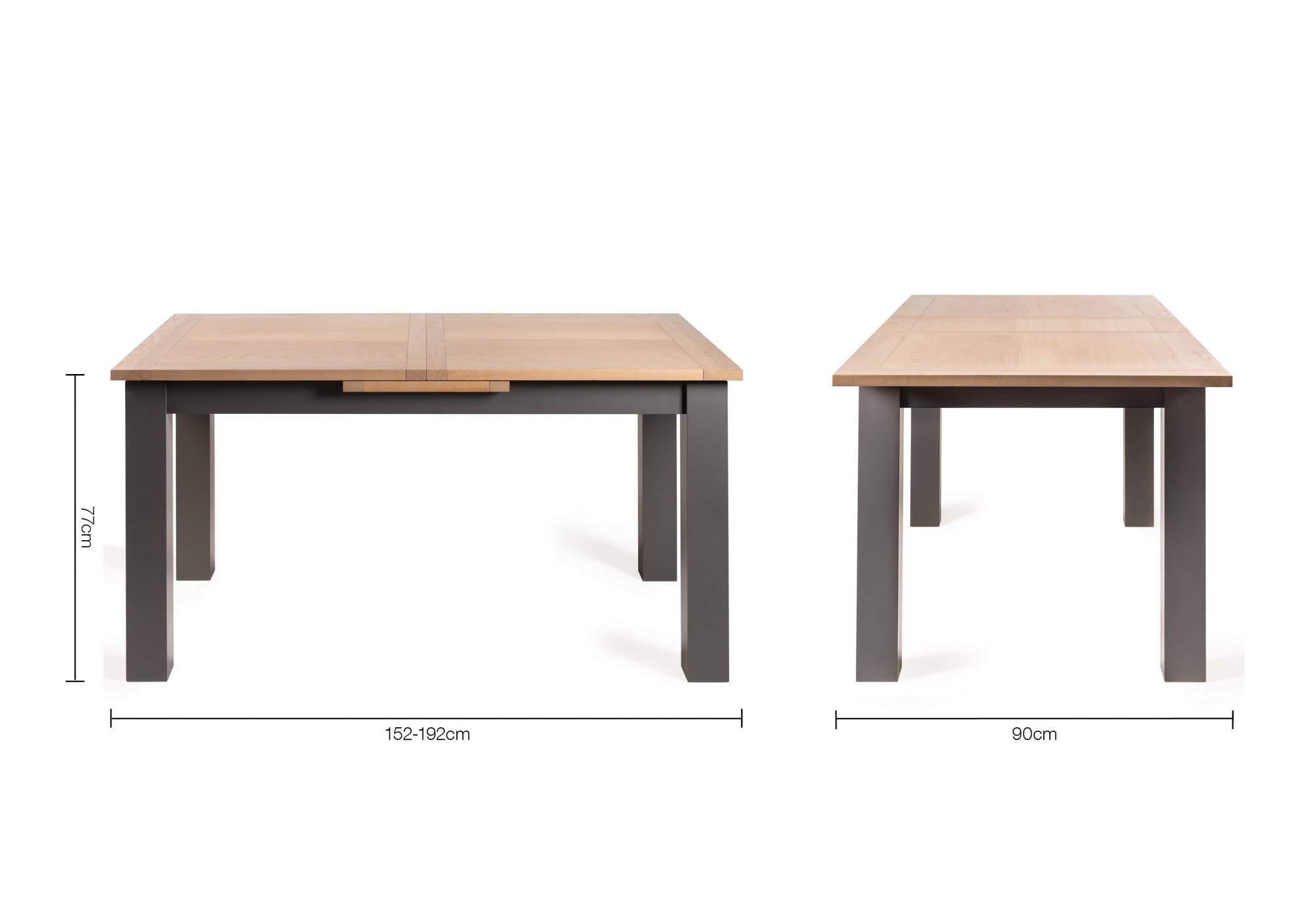 Hopper - Scandi Oak 4-6 Seater Extendable Dining Table