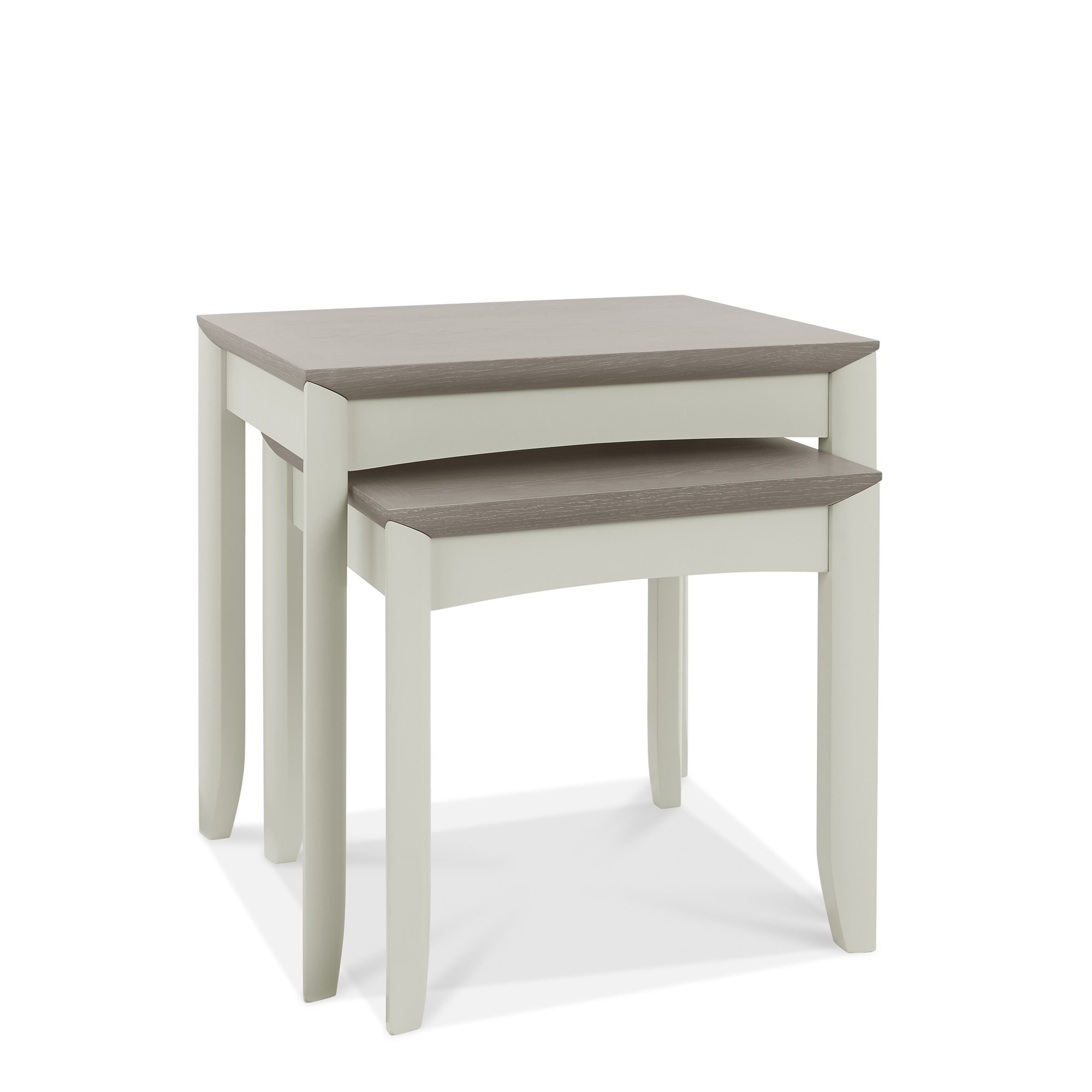 Jasper - Grey Washed Oak Nest of Lamp Tables