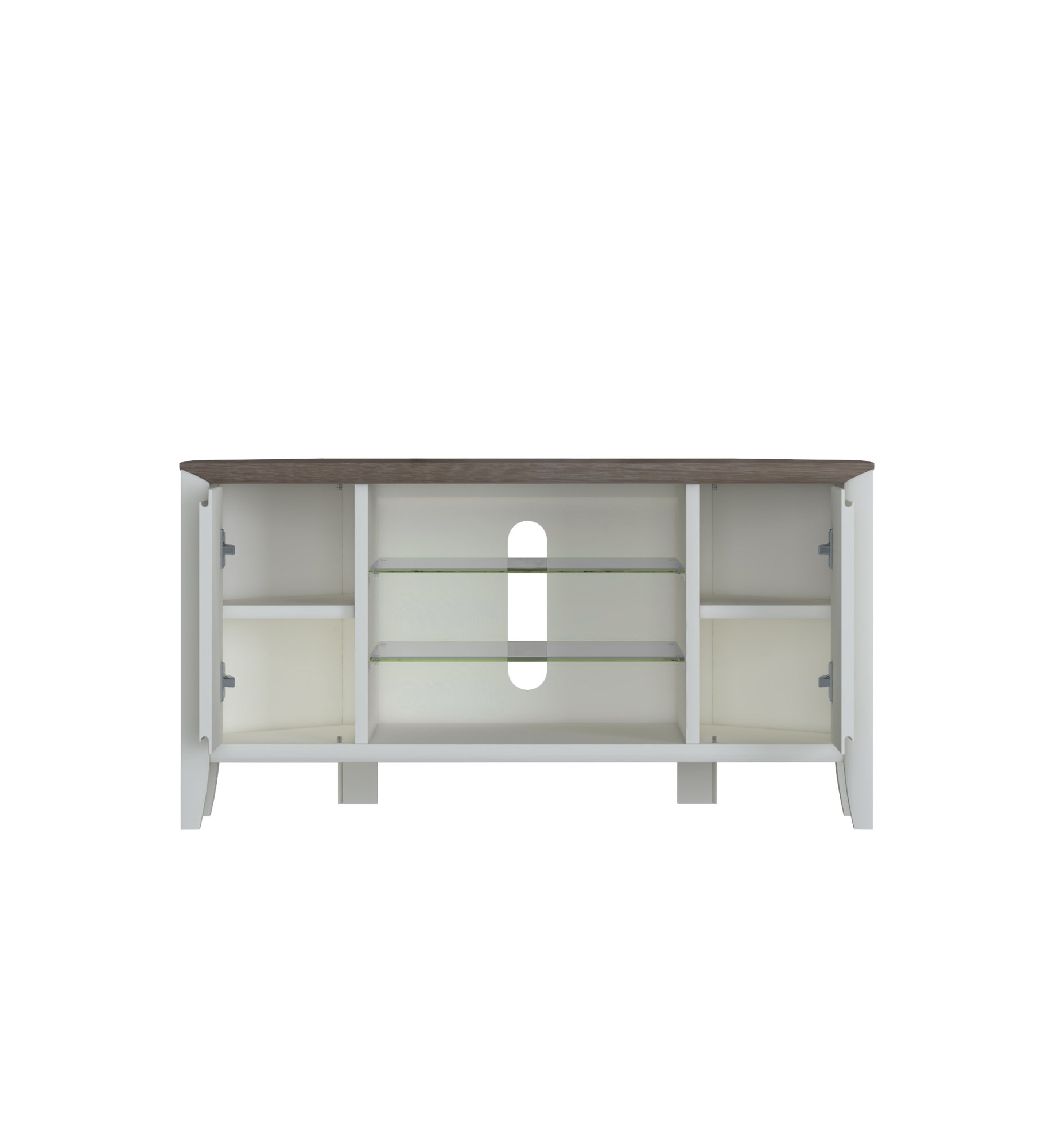 Jasper - Grey Washed Oak Corner Media Unit