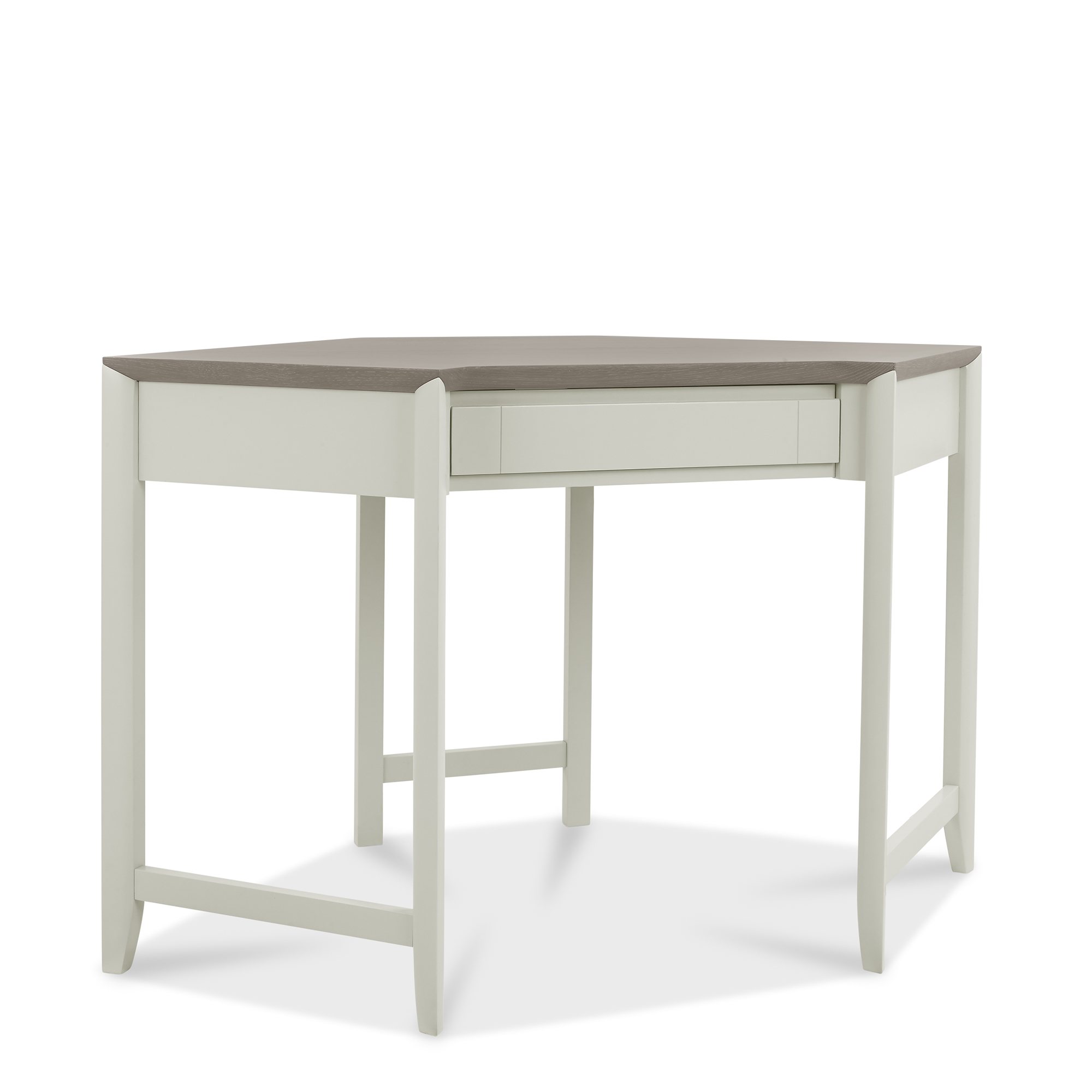 Jasper Grey Washed Oak & Soft Grey Corner Desk Home Office Home Origins