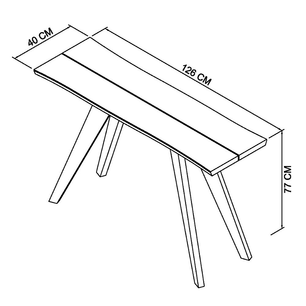 Garner - Aged Oak Console Table