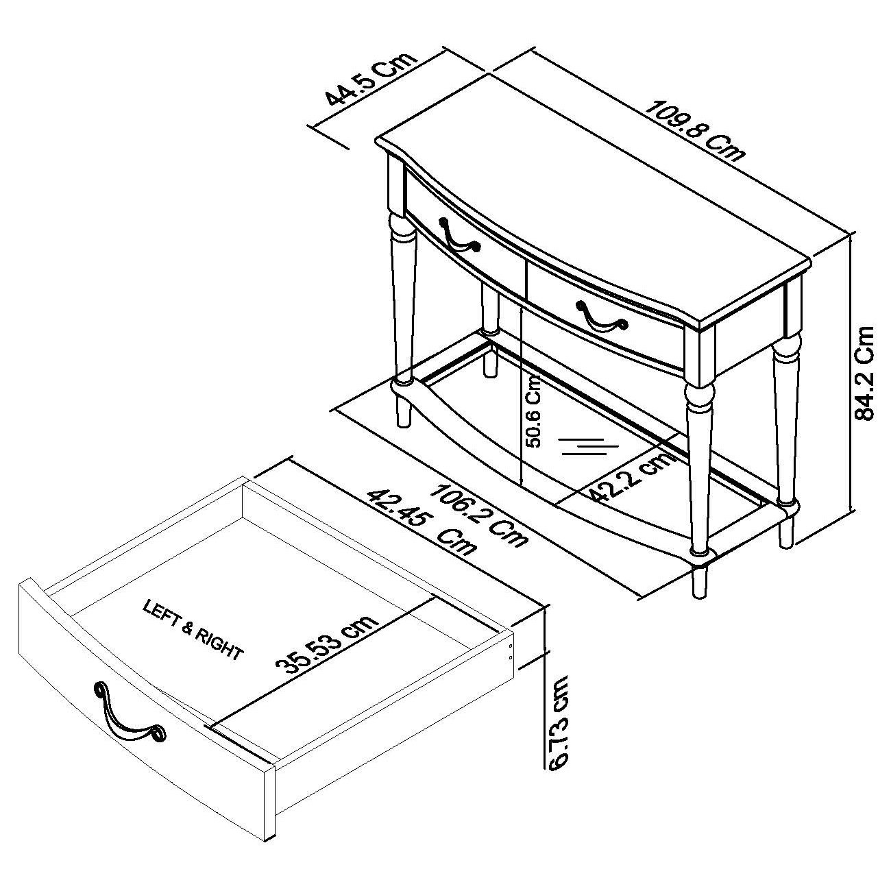 Miller - Grey Washed Oak Console Table