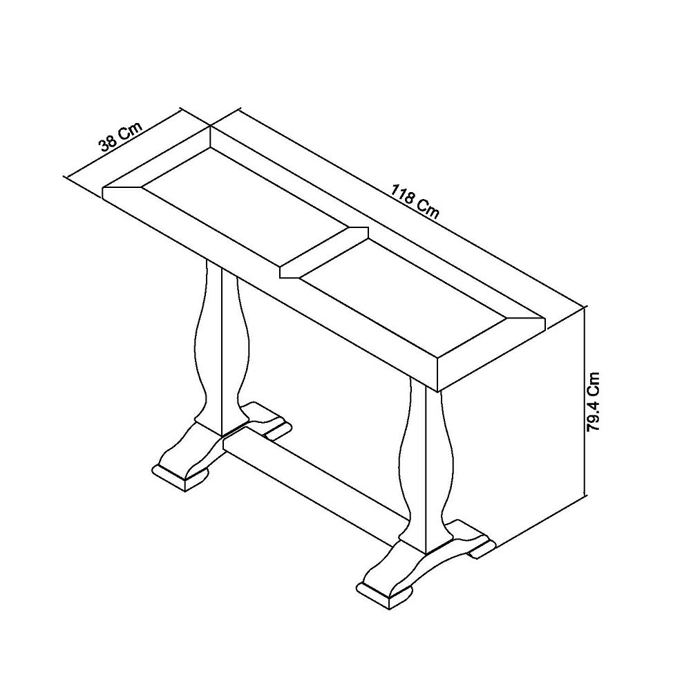 Rivera - Two Tone Console Table
