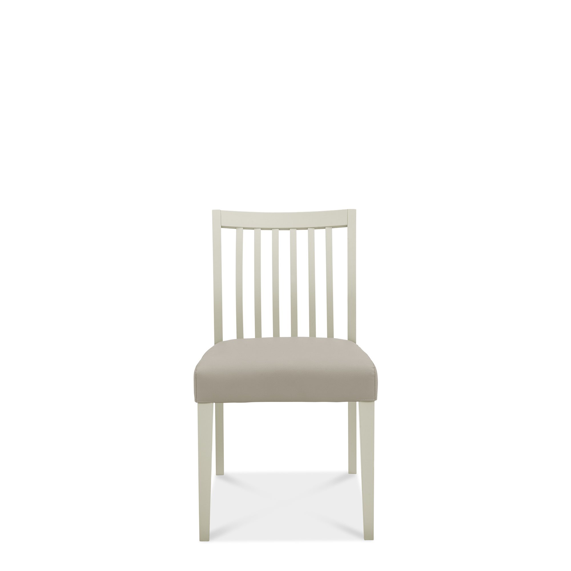 Jasper - Soft Grey Low Back Dining Chair in a Grey Bonded Leather (Pair)