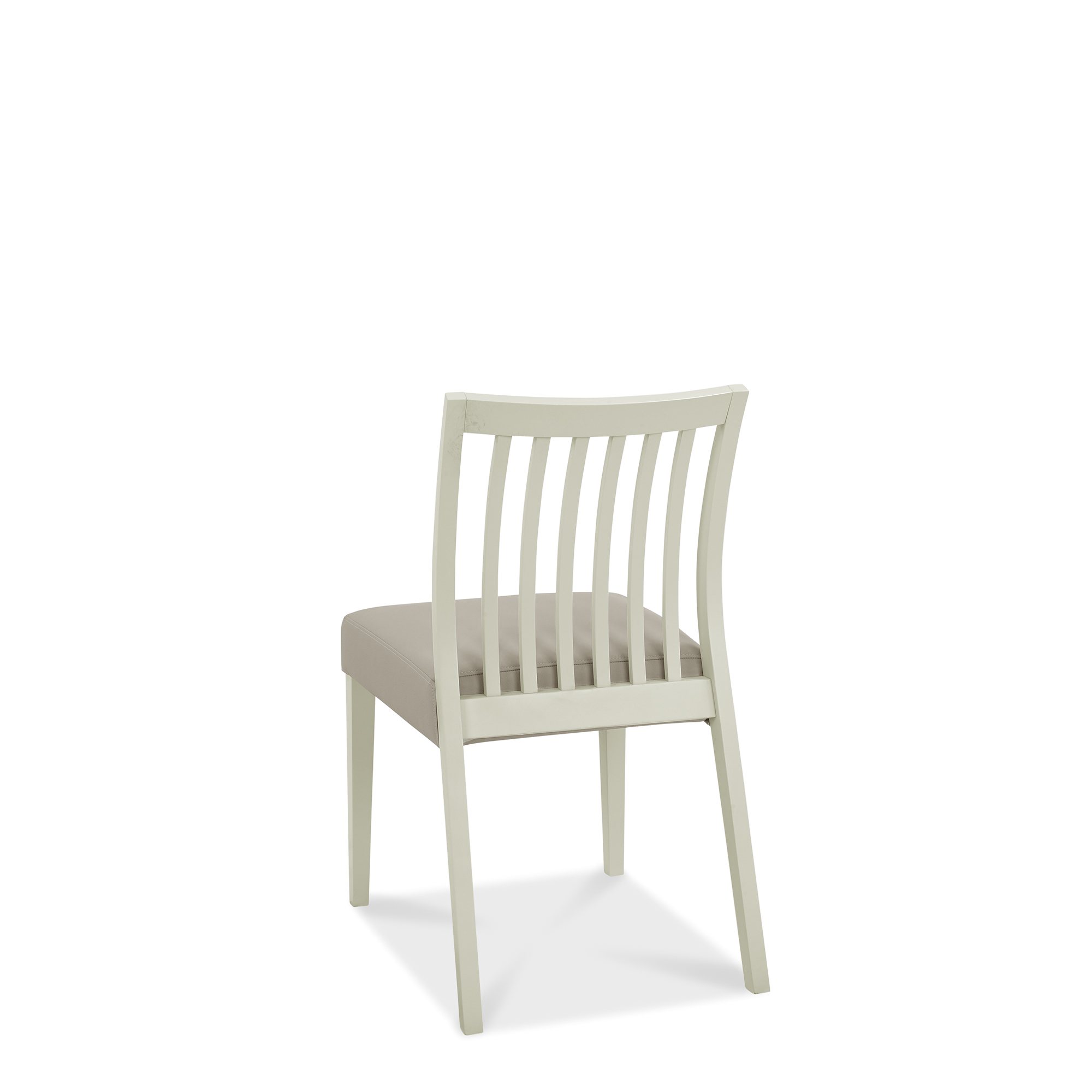 Jasper - Soft Grey Low Back Dining Chair in a Grey Bonded Leather (Pair)