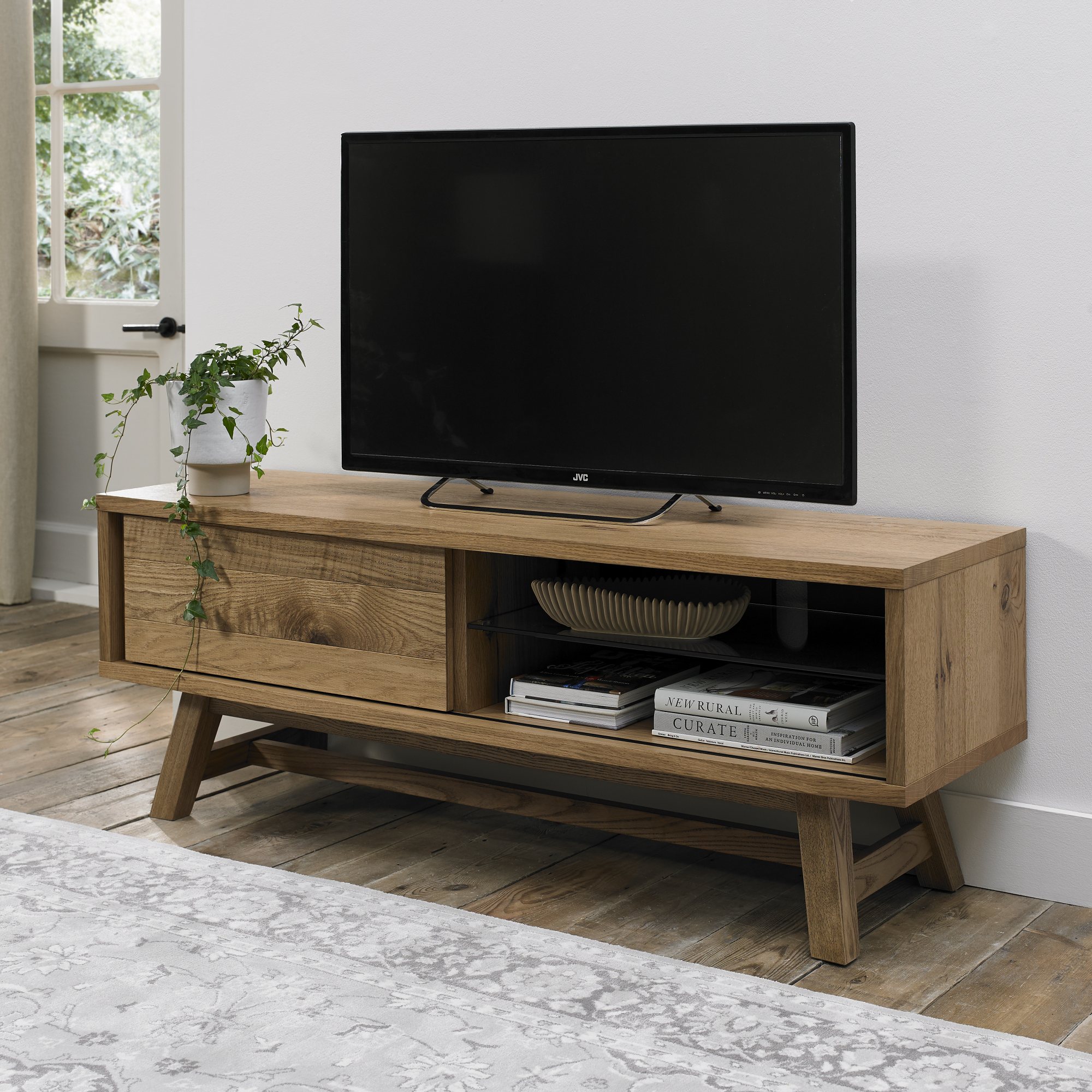 Rosen Rustic Oak Entertainment Unit