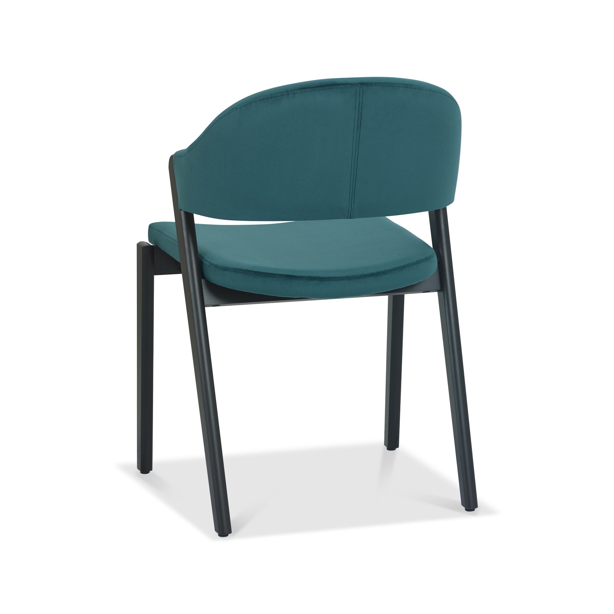 Rosen - Peppercorn Dining Chair in Azure Velvet (Pair)