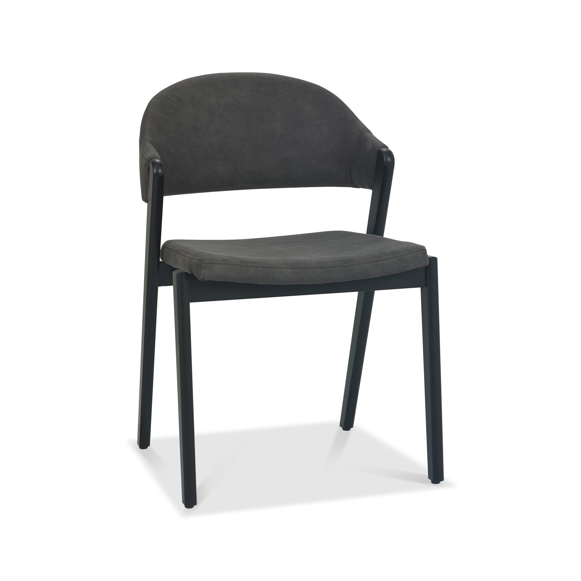 Rosen - Peppercorn Dining Chair in Dark Grey Fabric (Pair)