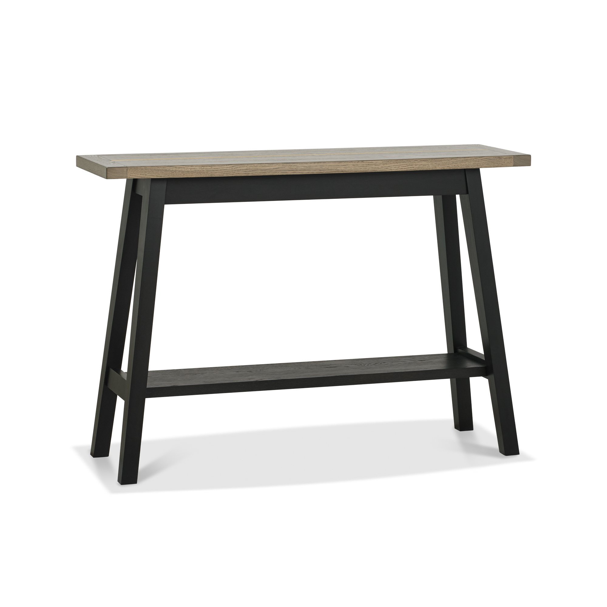 Rosen - Weathered Oak Console Table with Shelf
