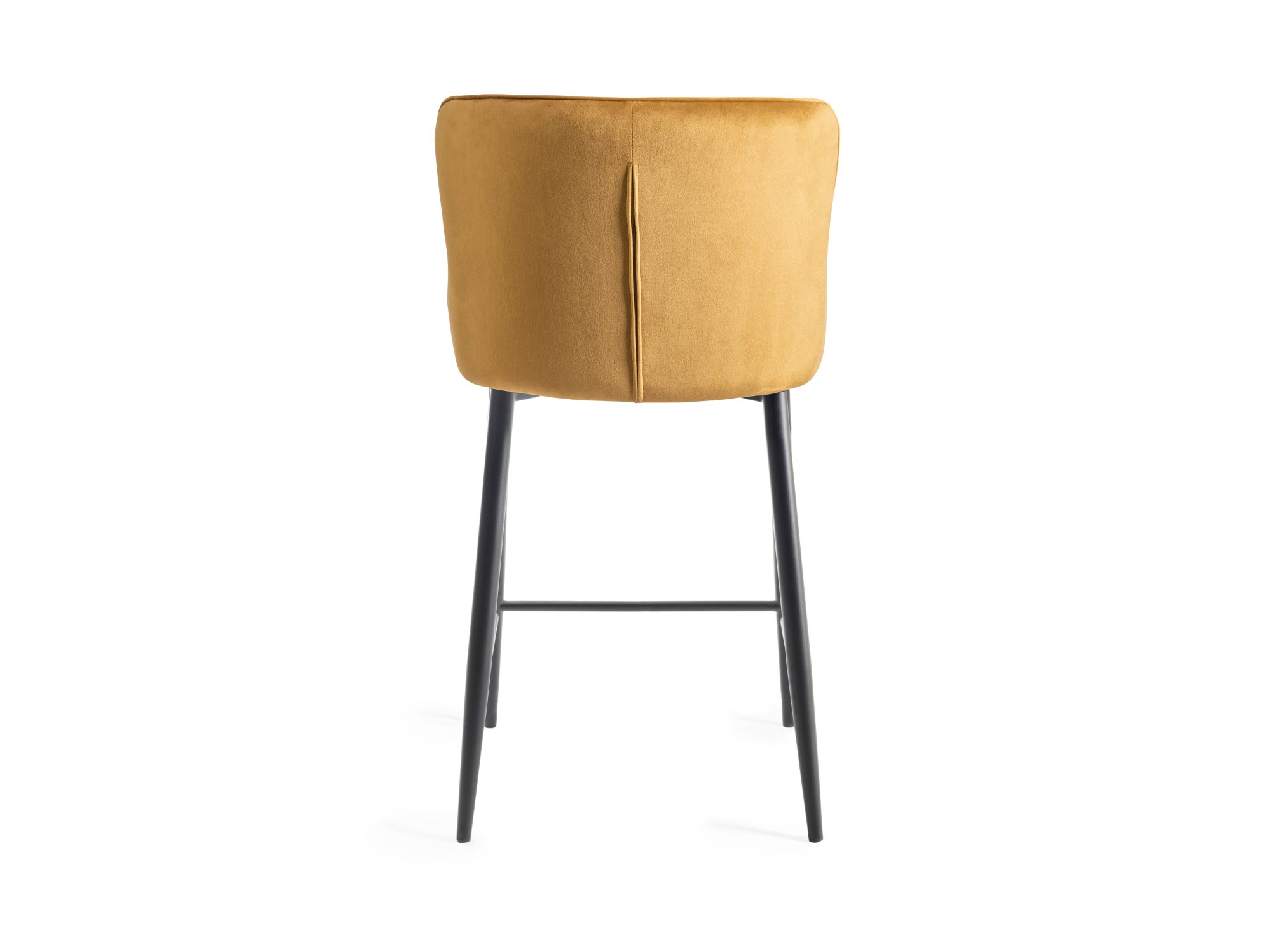 Cezanne - Bar Stool in Mustard Velvet (Pair)