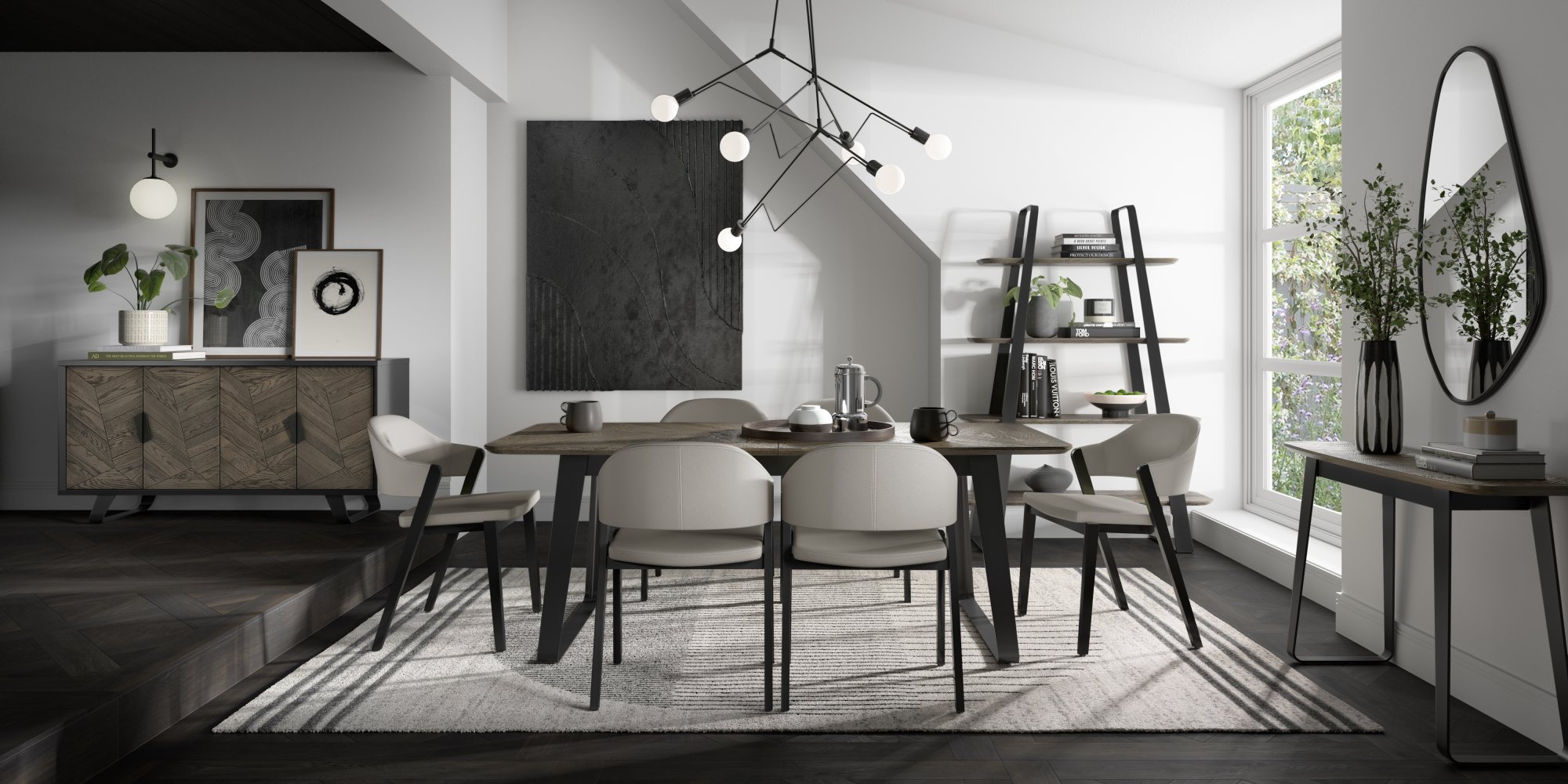 Castello - Weathered Oak Console Table