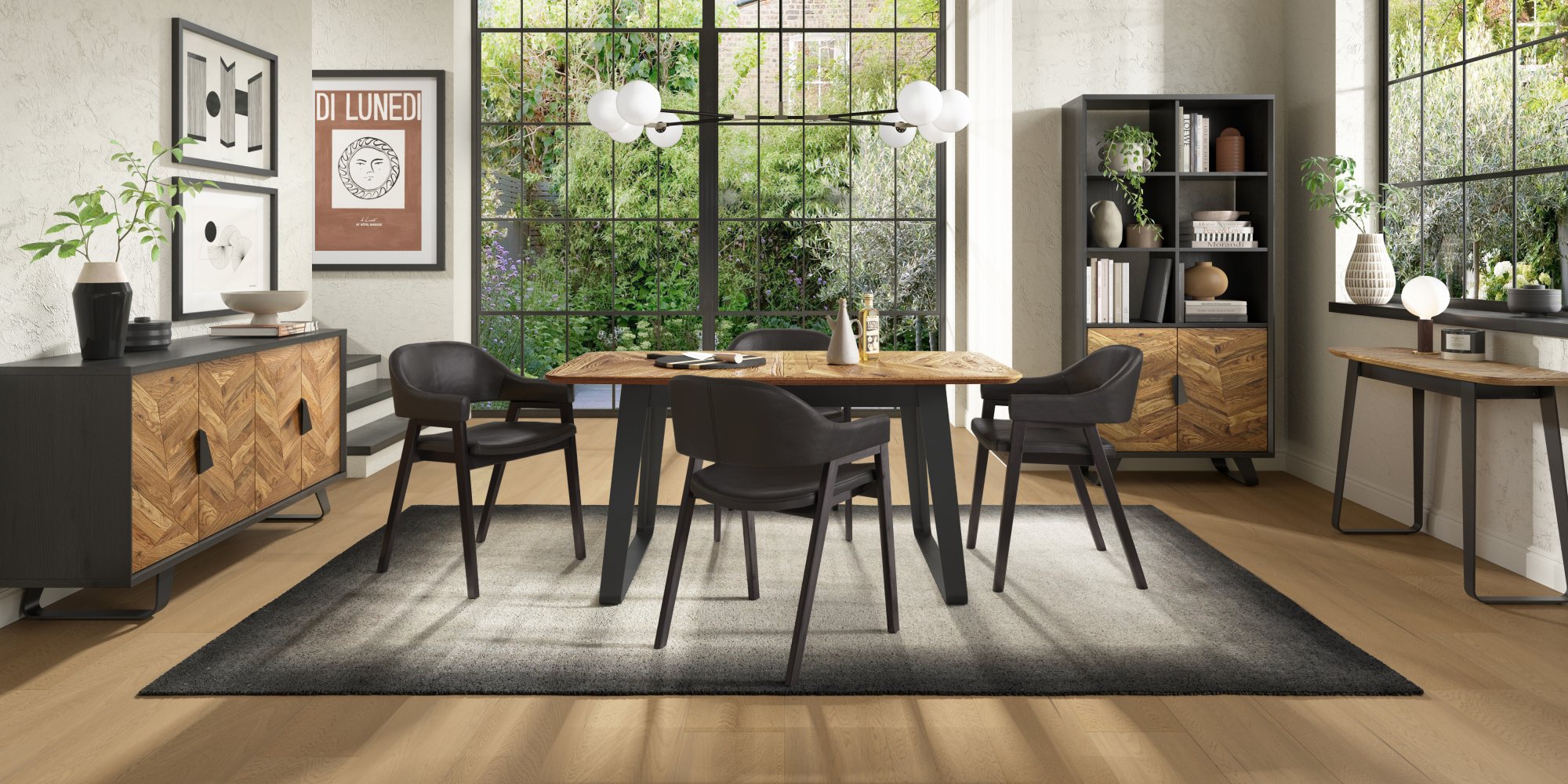 Castello - Rustic Oak Console Table