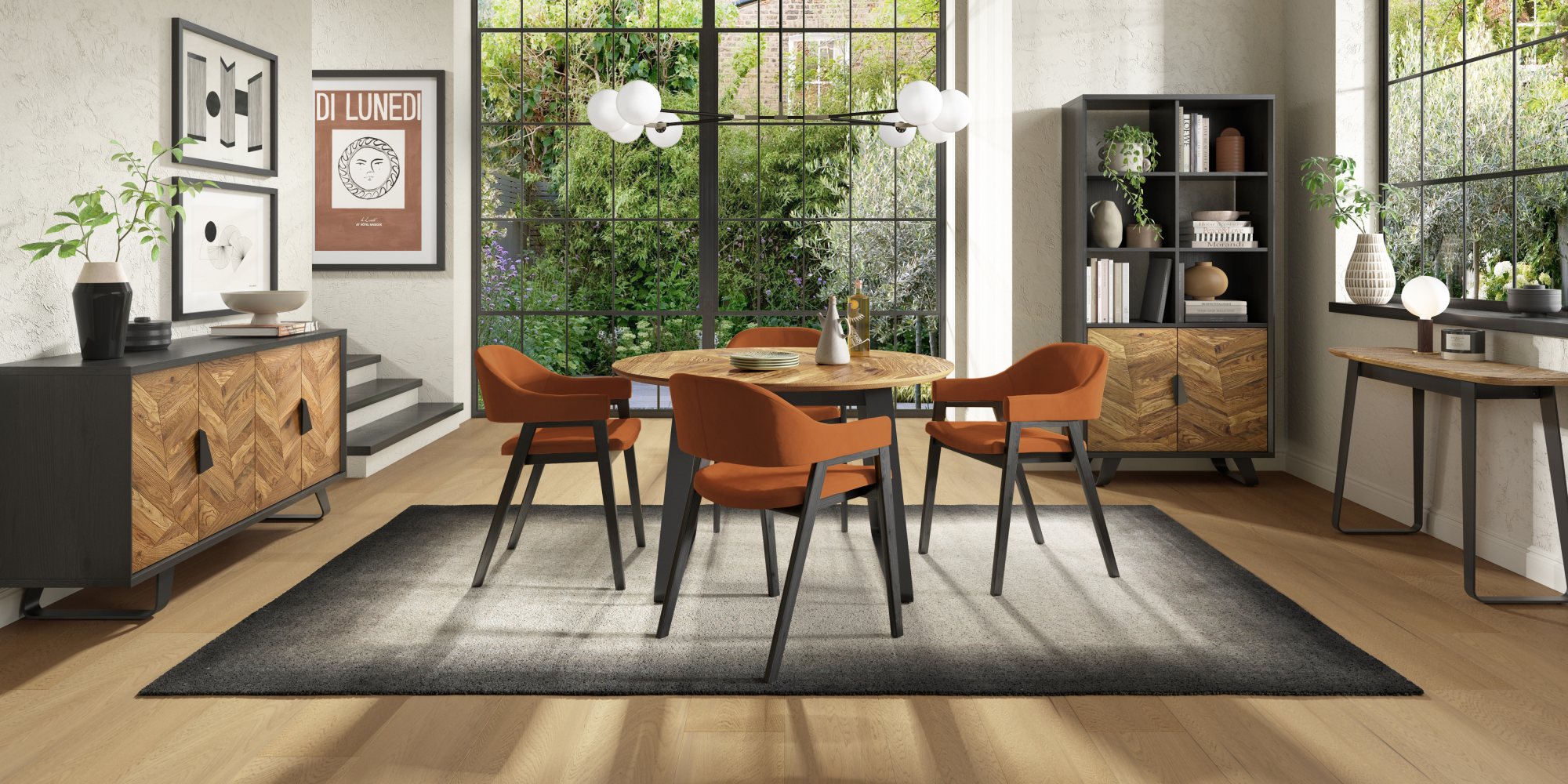 Castello - Rustic Oak Console Table