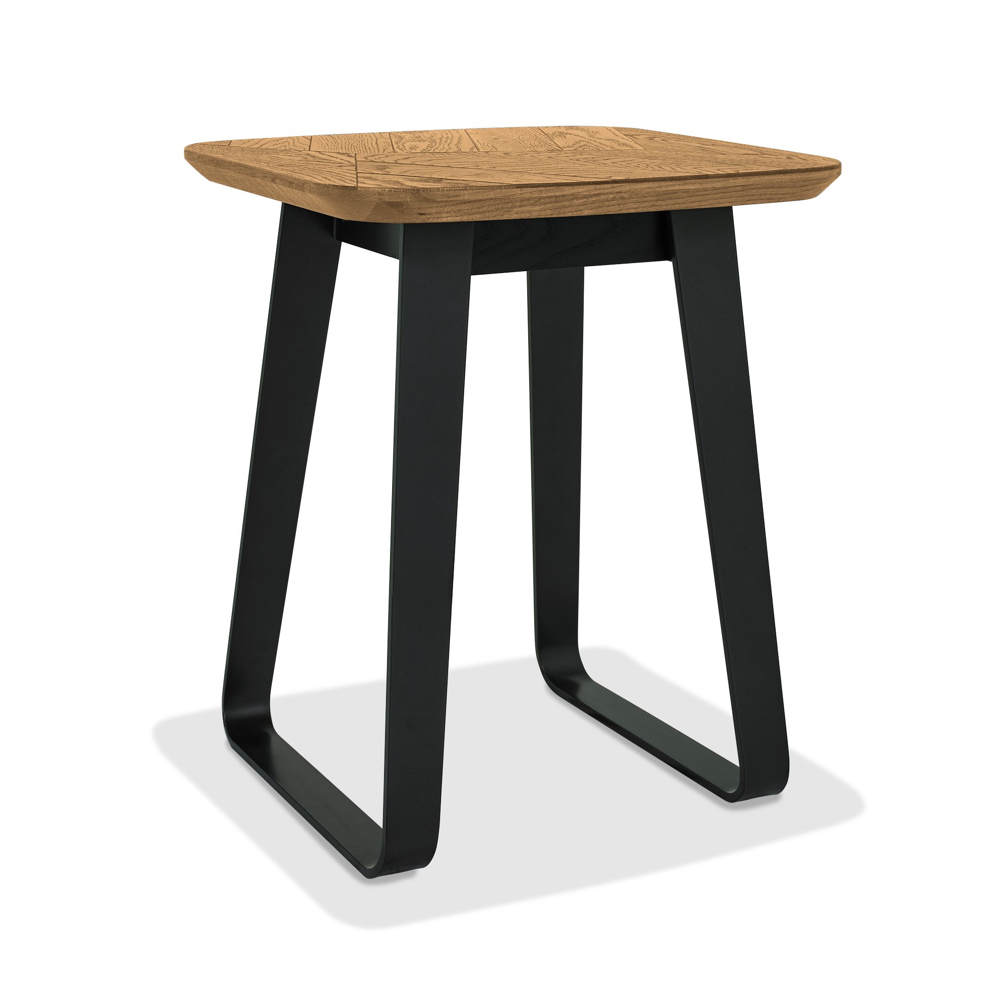 Castello - Rustic Oak Square Lamp Table