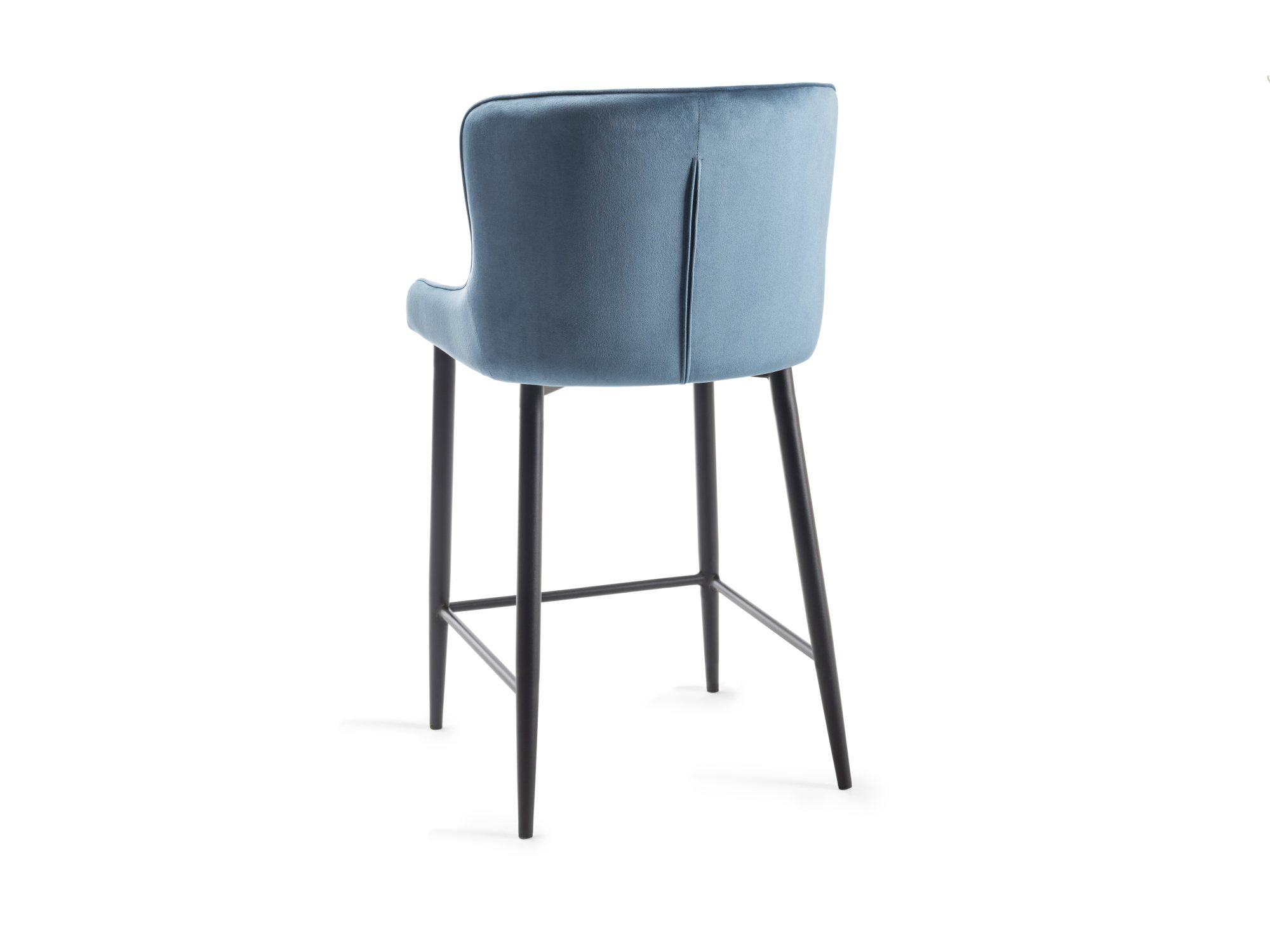 Cezanne - Bar Stool in Blue Velvet (Pair)