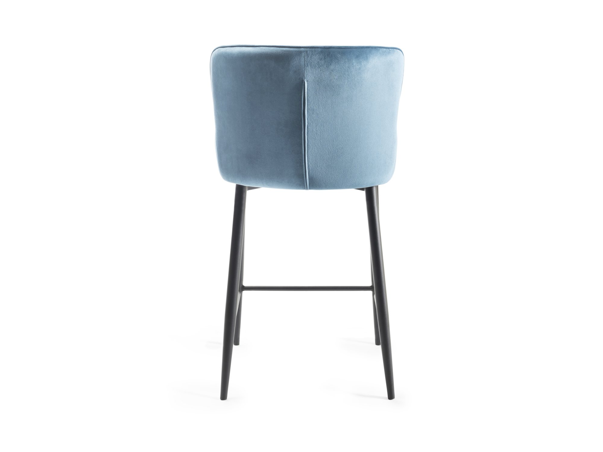 Cezanne - Bar Stool in Blue Velvet (Pair)