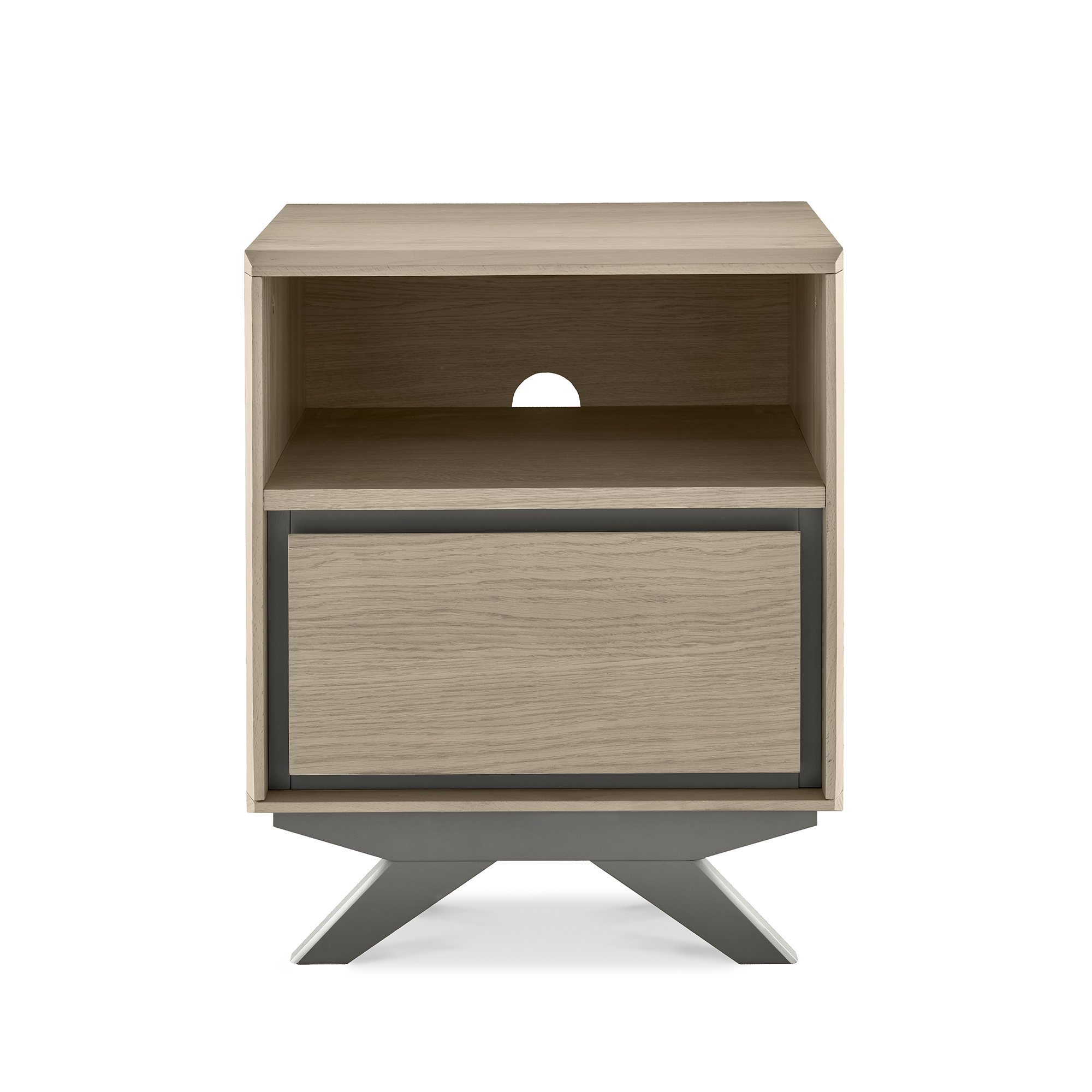 Olsen - Scandi Oak 1 Drawer Bedside Table