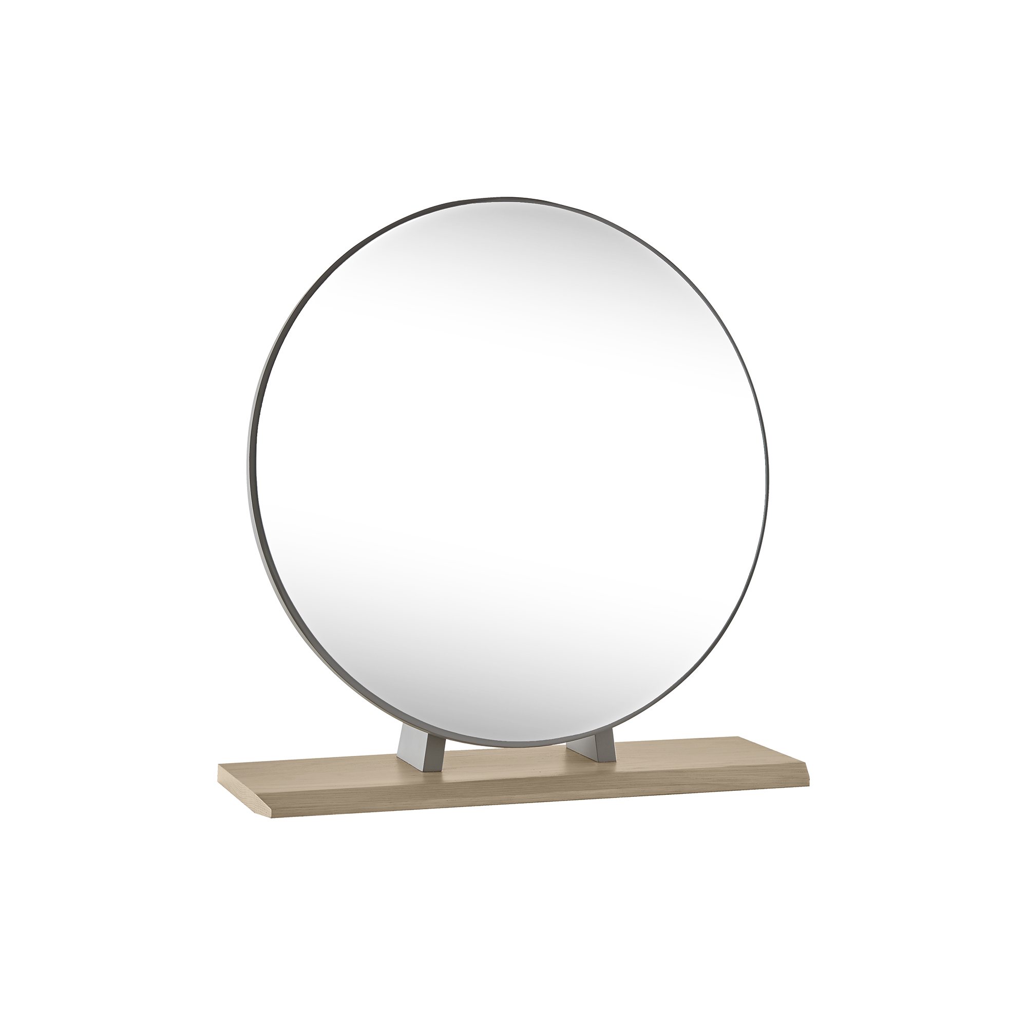 Olsen Scandi Oak & Dark Grey Vanity Mirror Bedroom Home Origins