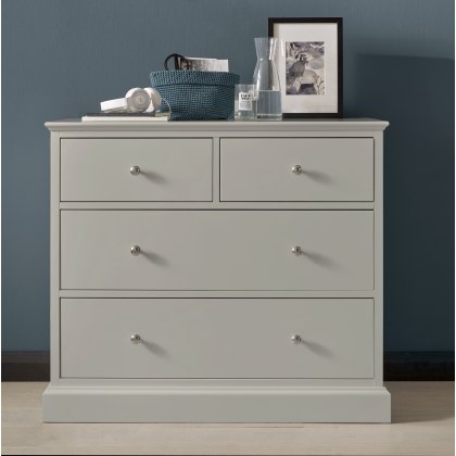 Palmer Soft Grey 2+2 Drawer Chest