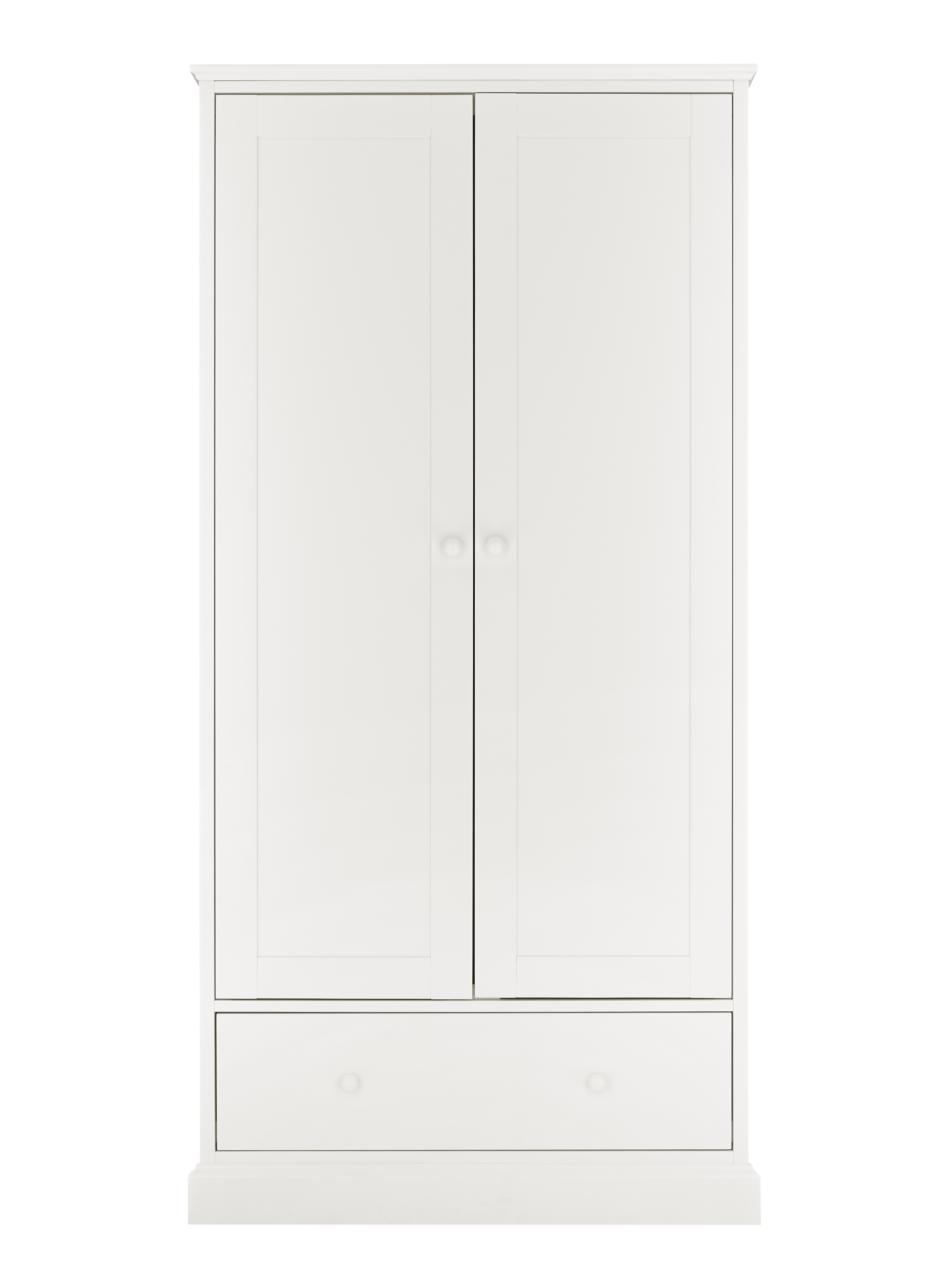 Palmer White Double Wardrobe