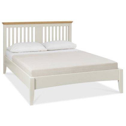 Colman Soft Grey & Pale Oak Bedstead Double 135cm