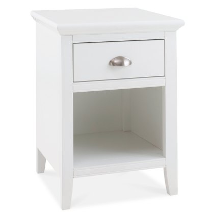 Colman White 1 Drawer Nightstand