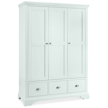 Colman White Triple Wardrobe