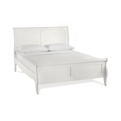 Venet White Panel Bedstead Double 135cm