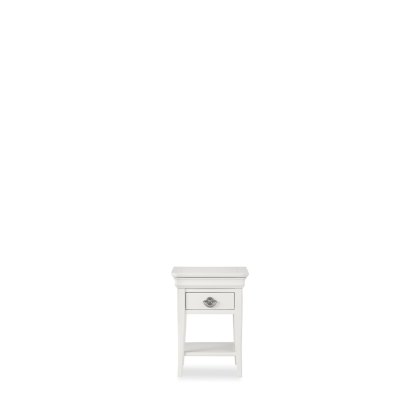 Venet White 1 Drawer Nightstand