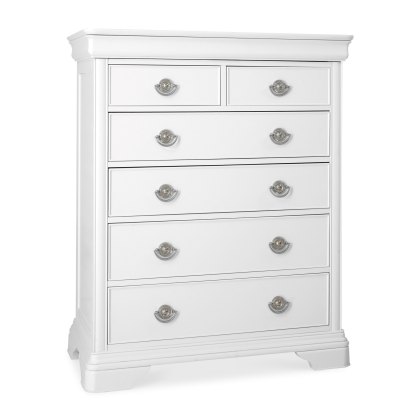Venet White 2+4 Drawer Chest