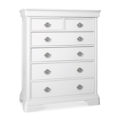 Venet White 2+4 Drawer Chest