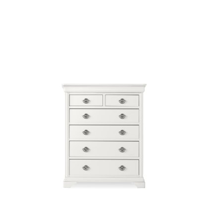 Venet White 2+4 Drawer Chest