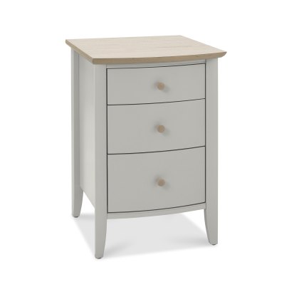 Larsen Scandi Oak & Warm Grey 3 Drawer Nightstand