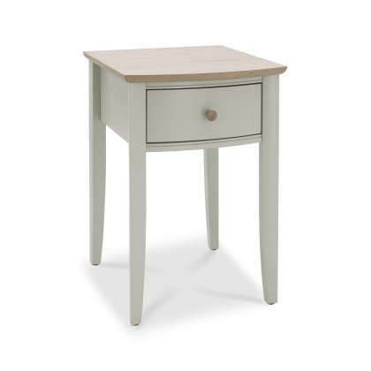 Larsen Scandi Oak & Soft Grey 1 Drawer Nightstand