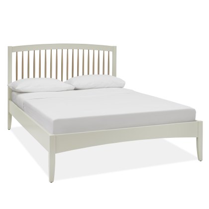 Larsen Scandi Oak & Soft Grey Low Footend Bedstead King Size 150cm