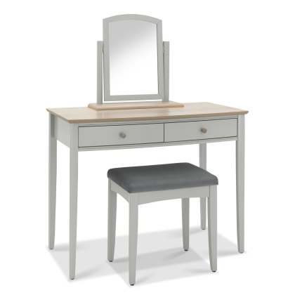 Larsen Scandi Oak & Warm Grey Dressing Table Set