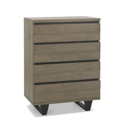 Turner Weathered Oak 4 Drawer Chest