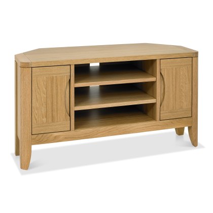 Rushbury Oak Corner Entertainment Unit