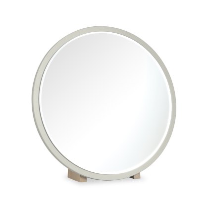 Norman Scandi Oak & Soft Grey Vanity Mirror