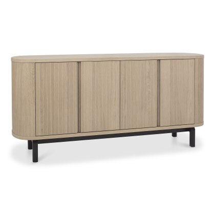 Astra Scandi Oak & Peppercorn Wide Sideboard