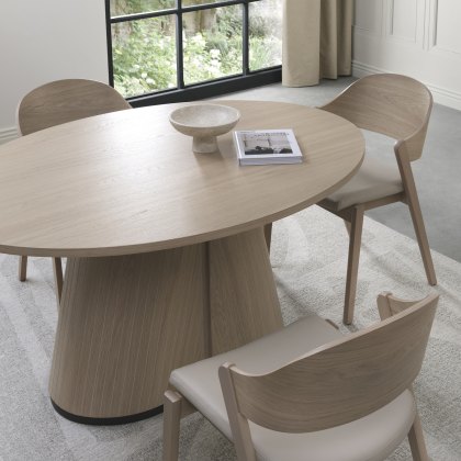 Astra Scandi Oak & Peppercorn 4 Seater Table