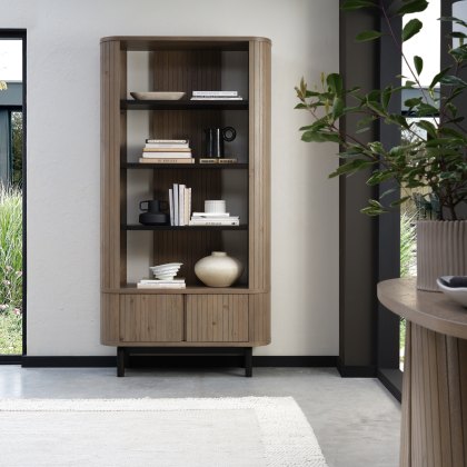 Astra Grey Oiled Oak & Peppercorn Display Unit